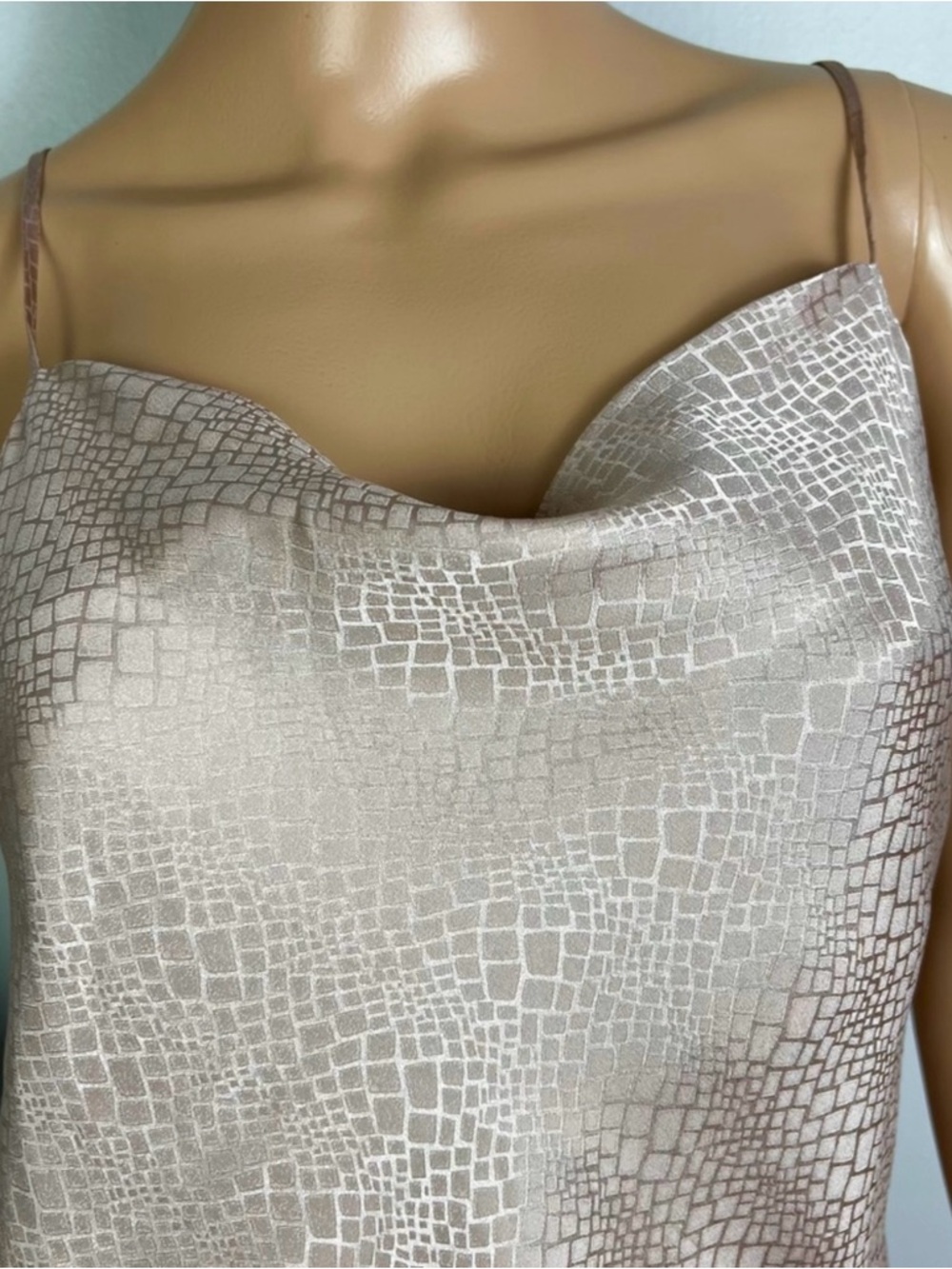 NEW ATM ANTHONY THOMAS MELILLO REVOLVE REPTILE SILK CAMISOLE - Picture 3 of 10